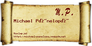 Michael Pénelopé névjegykártya